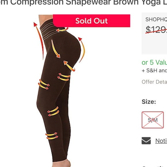 Sankom Women's Compression Slimming Posture Shaper Leggings BlackSize XXL - Picture 3 of 14